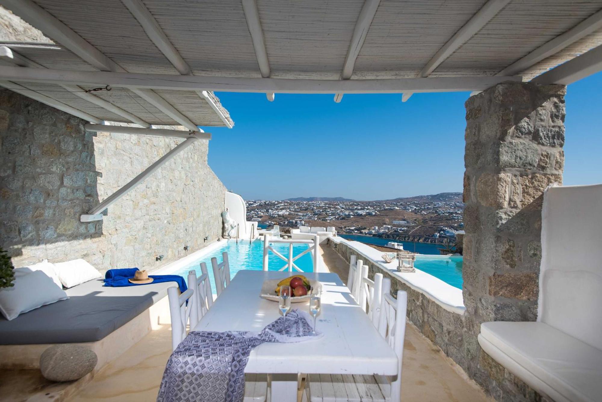 ホテル White Stone Mykonos Agios Ioannis Diakoftis エクステリア 写真