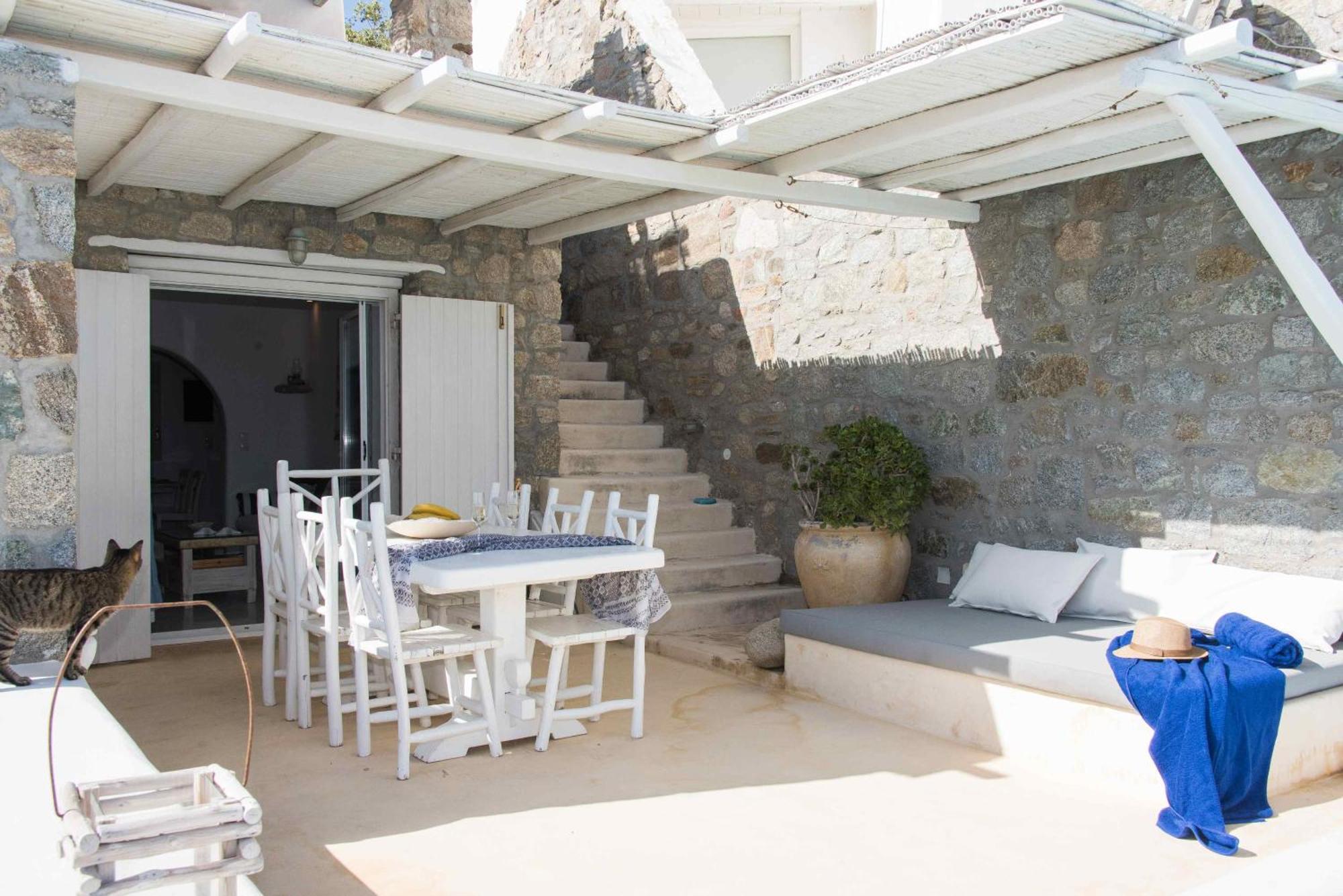 ホテル White Stone Mykonos Agios Ioannis Diakoftis エクステリア 写真