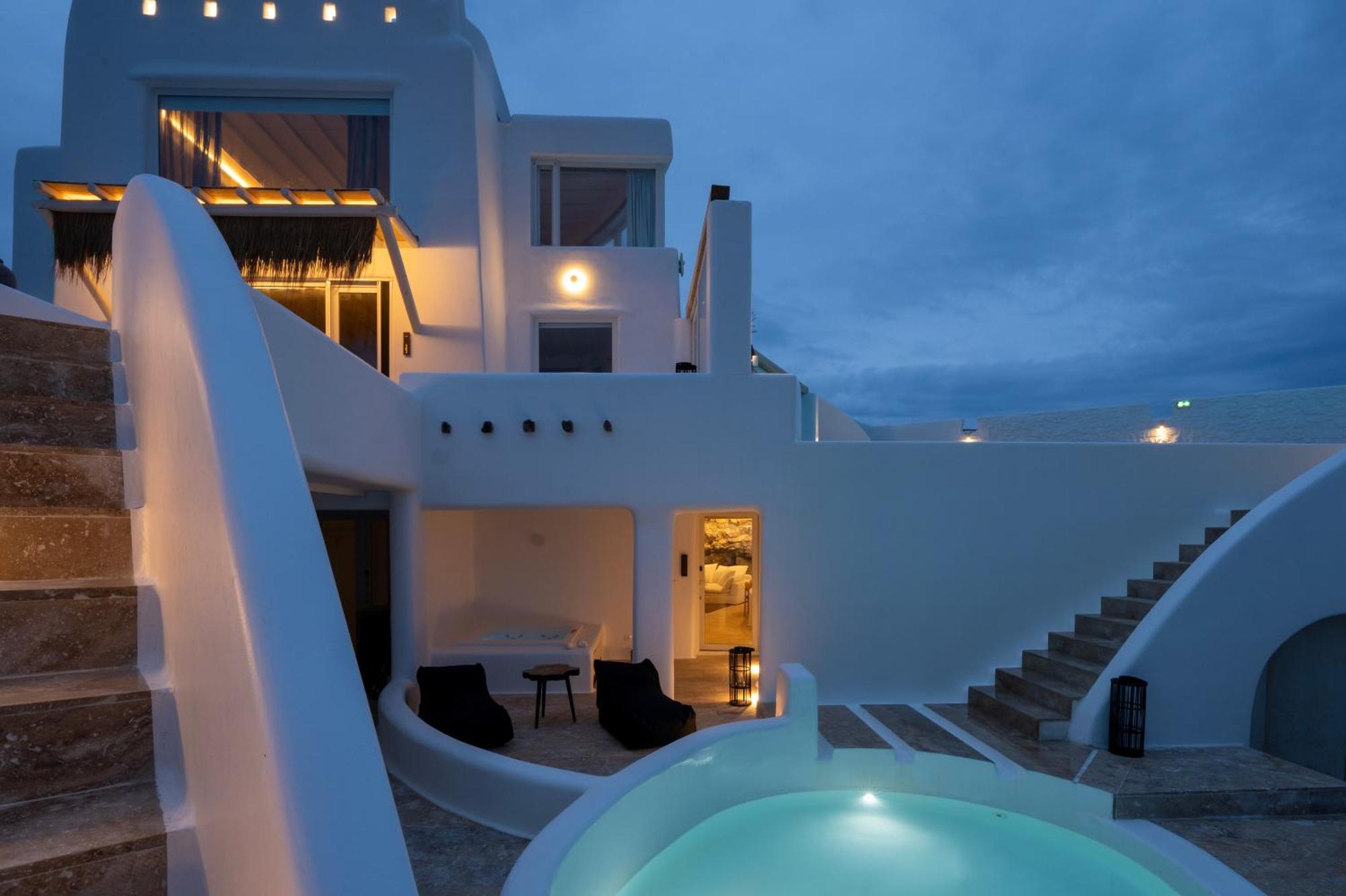 ホテル White Stone Mykonos Agios Ioannis Diakoftis エクステリア 写真
