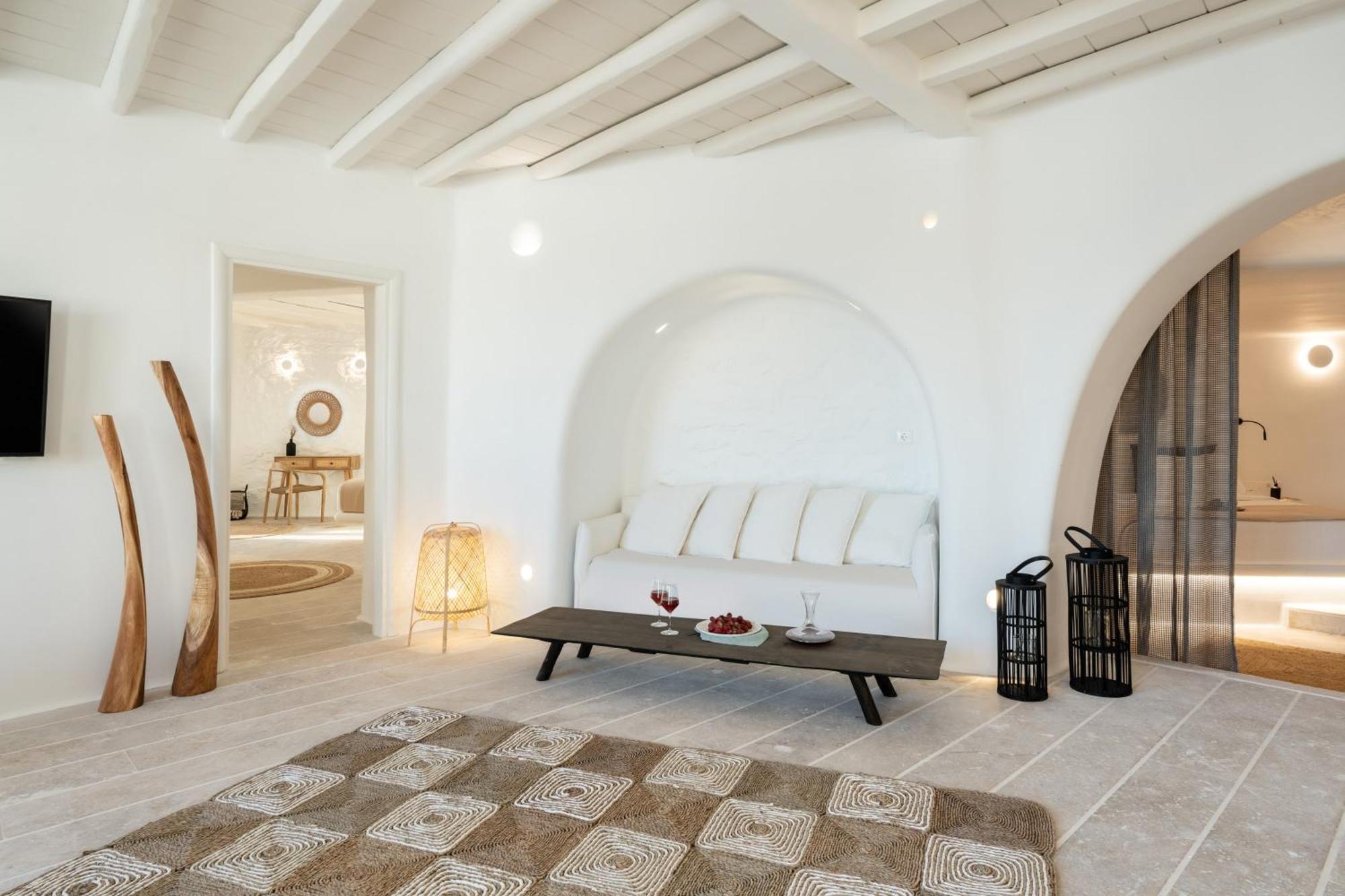 ホテル White Stone Mykonos Agios Ioannis Diakoftis エクステリア 写真