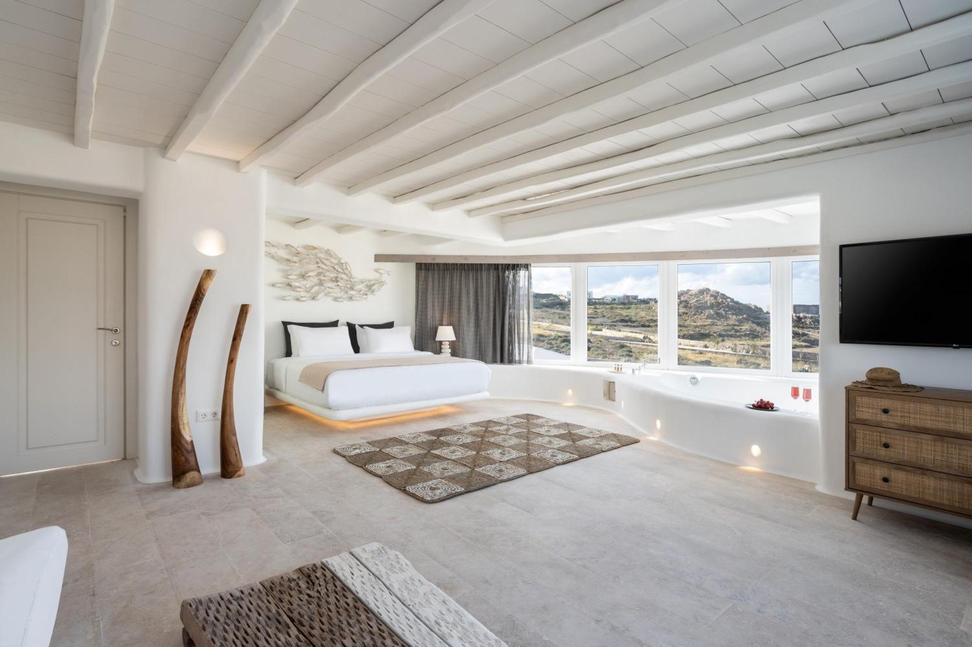ホテル White Stone Mykonos Agios Ioannis Diakoftis エクステリア 写真