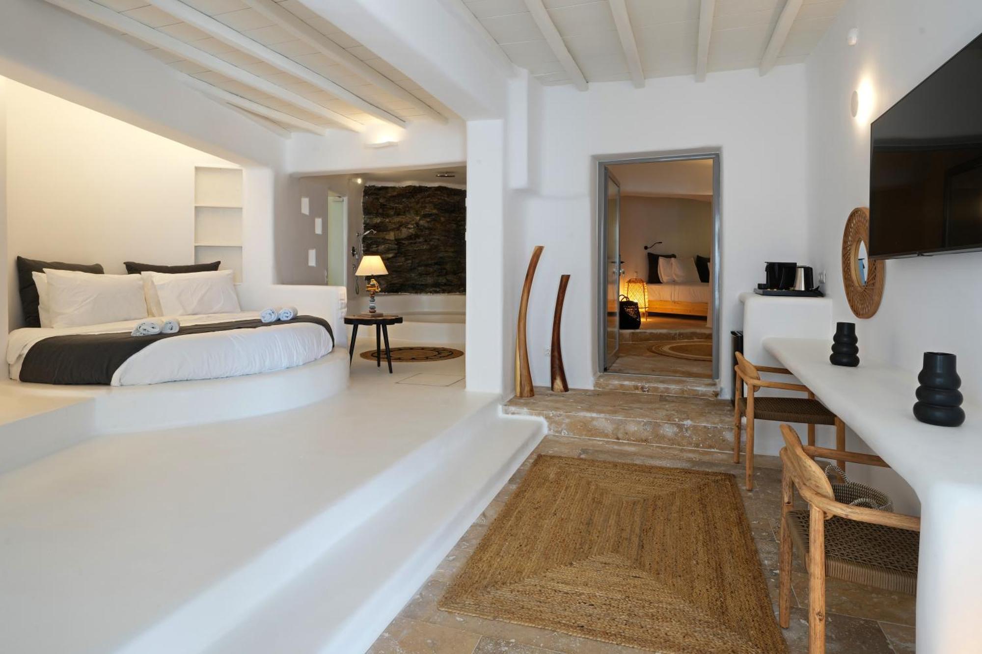 ホテル White Stone Mykonos Agios Ioannis Diakoftis エクステリア 写真