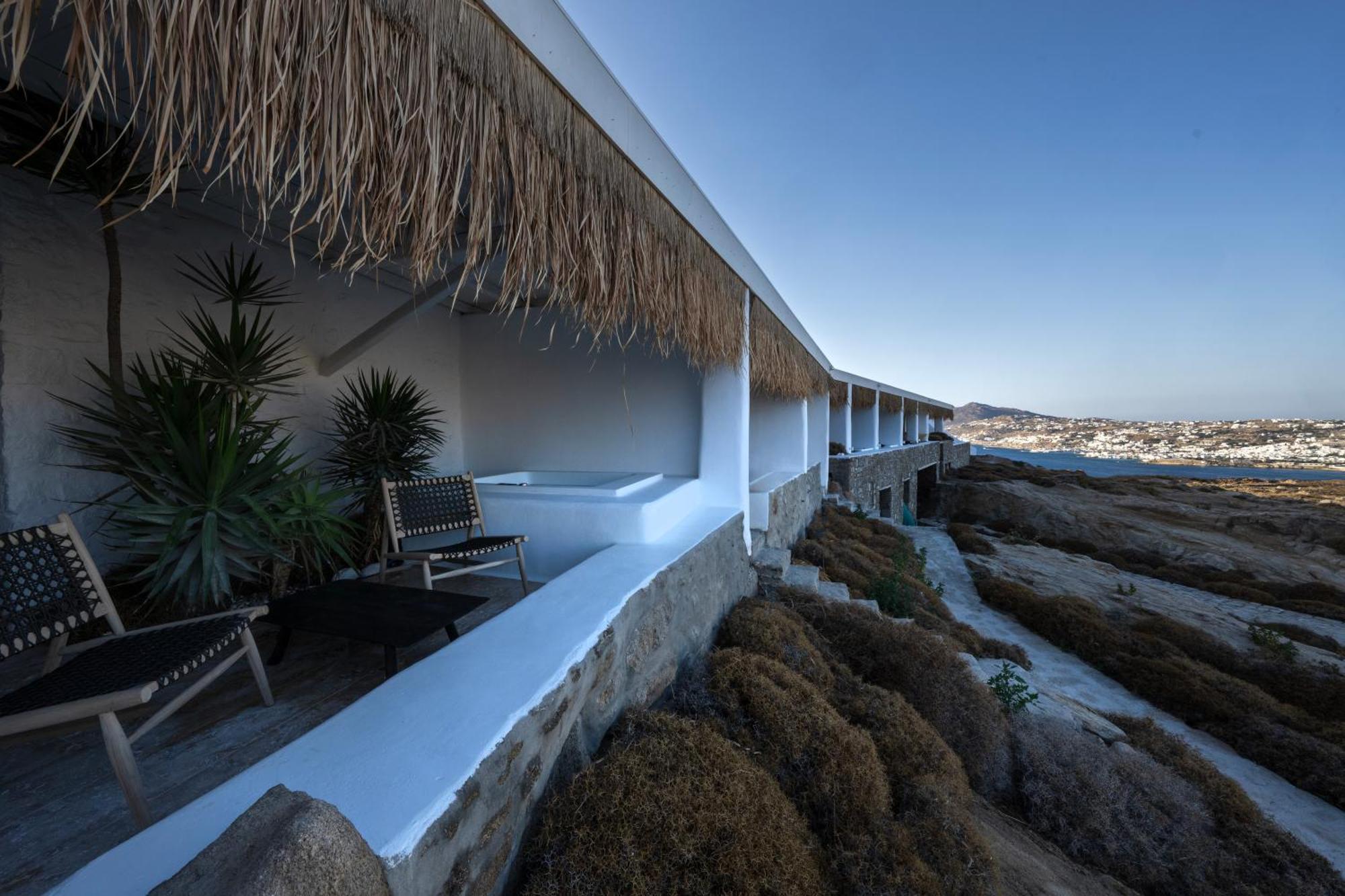 ホテル White Stone Mykonos Agios Ioannis Diakoftis エクステリア 写真