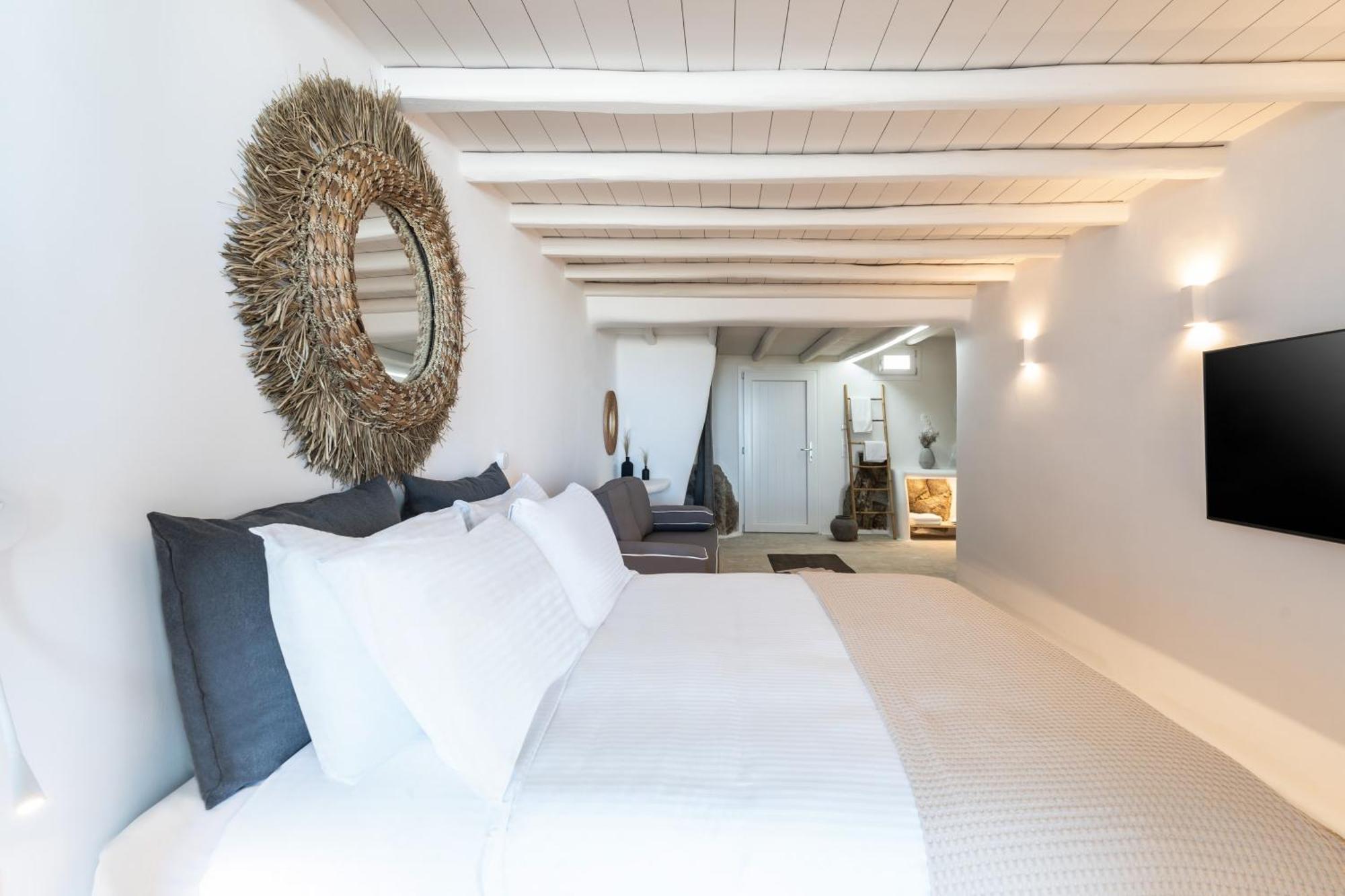 ホテル White Stone Mykonos Agios Ioannis Diakoftis エクステリア 写真